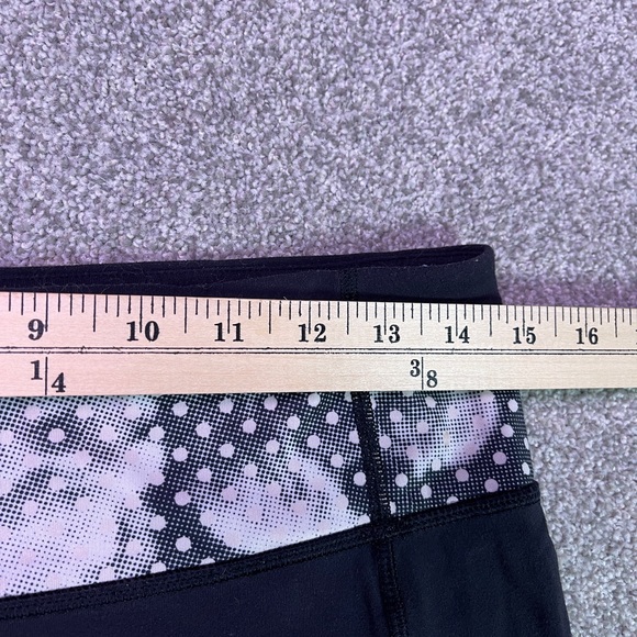 Lululemon Leggings Polka Dot Waist Side Pockets Size 8 - Picture 6 of 7